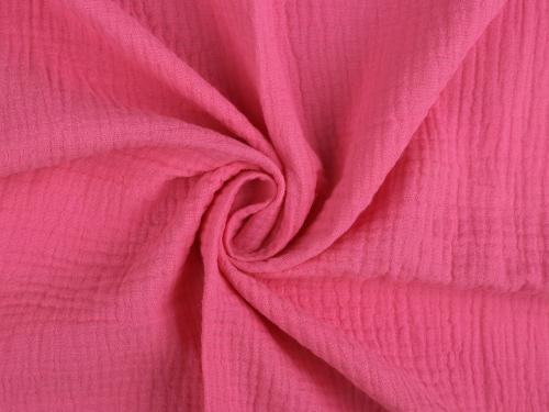 Prima-obchod Mušelín / dvojitá gázovina, barva 11 (42) pink