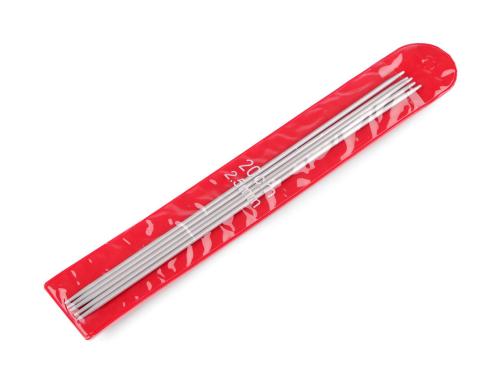 Prima-obchod Ponožkové jehlice hliníkové č. 2; 2,5; 3; 3,5; 4; 4,5; 5, barva 2 (2,5 mm) barva nikl