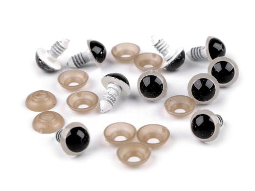 Prima-obchod Oči s pojistkou Ø14 mm, barva 5 bílá