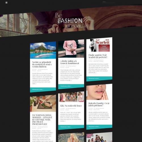 Zveřejnění článku na BeFASHIONmagazin.cz Článek