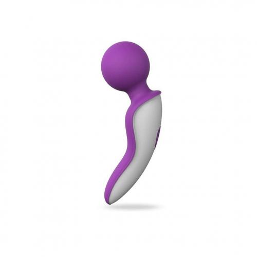 EVE wand massager │ Masážní hlavice fialová USB Fialová Lékařský silikon + ABS 40 mm USB kabel 9 nastavitelných vibrací Voděodolnost dle IPX7
