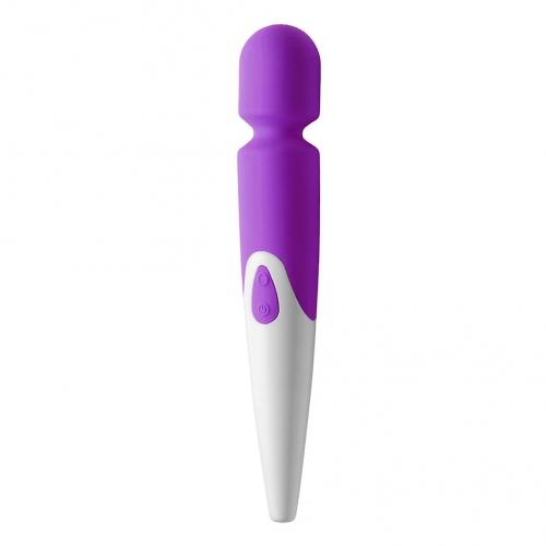 iWand massager - 10 rychlostní masážní hlavice fialový ANO Růžová 10 nastavitelných vibrací USB kabel