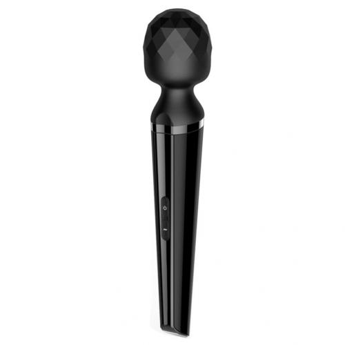 Diamond wand massager černý