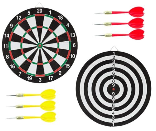 APT  AG144B Terč na šipky oboustranný 41 cm, 6 šipek