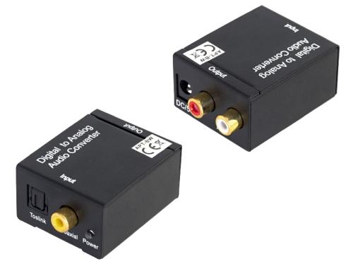 ISO 7472 Převodník z digitálního signálu SPDIF a optického Toslink na 2x CINCH