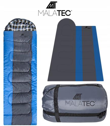 Malatec 10248 Spací pytel Mumia Kaptur 200 cm - modro-šedý
