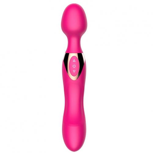 Selftime wand massager USB růžový │ Vibrační masážní hlavice