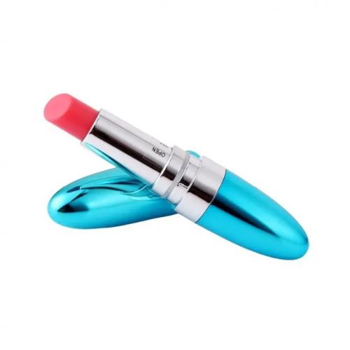 Lipstick mini vibrátor modrozelený