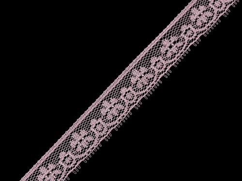 Silonová krajka šíře 18 mm, barva 2 růžová sv.