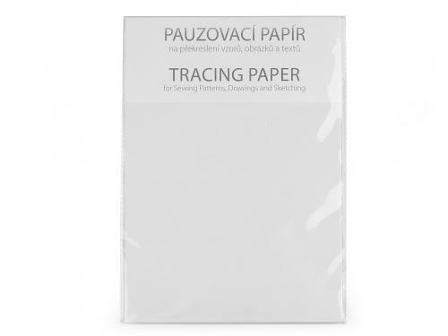 Pauzovací papír A4 75 g, barva bílá transparent