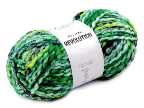 Pletací příze Revolution 150 g, barva 3 (1602) zelená pastelová
