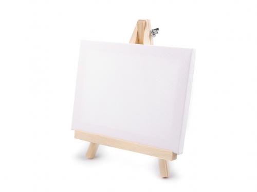 Mini malířský stojan s plátnem, barva bílá