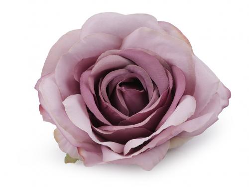 Umělý květ růže Ø10 cm, barva 3 starorůžová