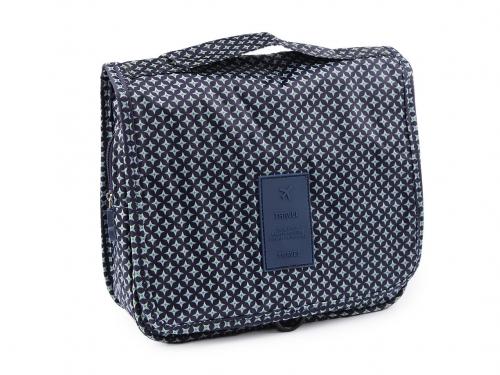 Pánská kosmetická taška / závěsný organizér 22x24 cm, barva modrá tmavá
