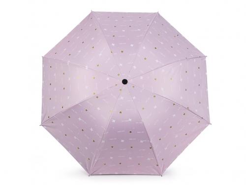 Dámský skládací deštník, barva 8 růžová nejsv.