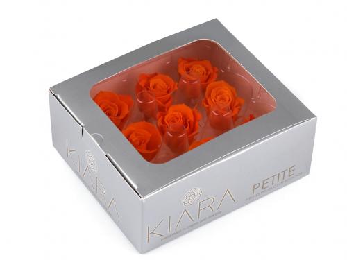 Stabilizovaná / věčná růže Ø35 mm, barva 3 oranžová