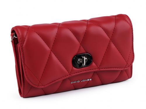Dámská / dívčí kabelka / dokladovka prošívaná 11x20 cm, barva 2 červená