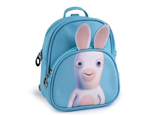 Dětský batoh 20x21 cm, barva 4 modrá azuro zajíc