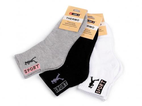 Dámské bavlněné ponožky thermo sportovní, barva 2 (vel. 39-42) mix