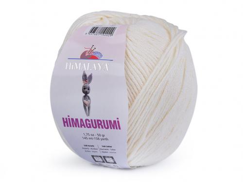 Pletací příze Himagurumi 50 g, barva 1 (30102) krémová světlá