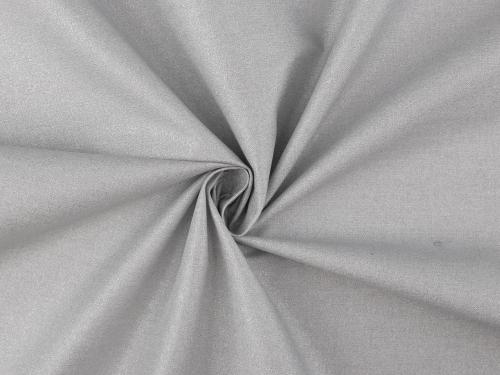 Bavlněná tkanina jednostranná s hliníkovým zátěrem Zaro, barva šedá