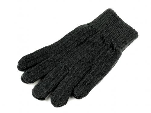 Pánské pletené rukavice, barva 3 šedá