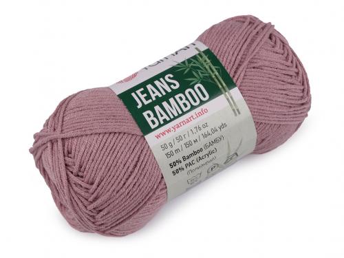 Pletací příze Jeans Bamboo 50 g, barva 6 (113) lila