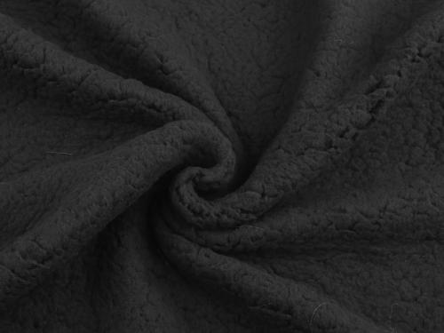 Oděvní / dekorační kožešina sherpa, barva 4 černá