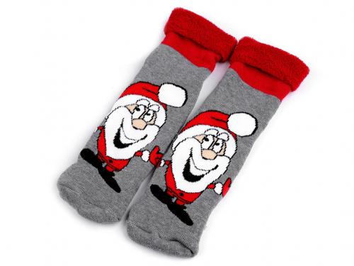 Vánoční ponožky v dárkové kouli, barva 14 (vel. 41-47) šedá
