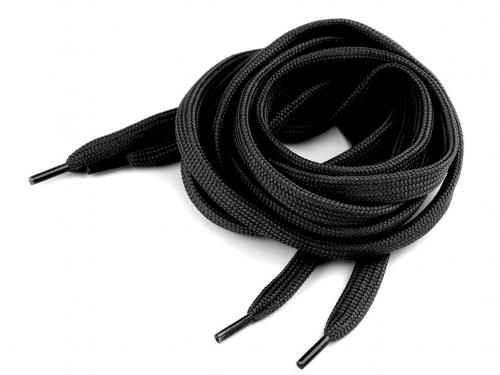 Tkaničky do bot, tenisek, mikin délka 130 cm, barva 10 (9001) černá