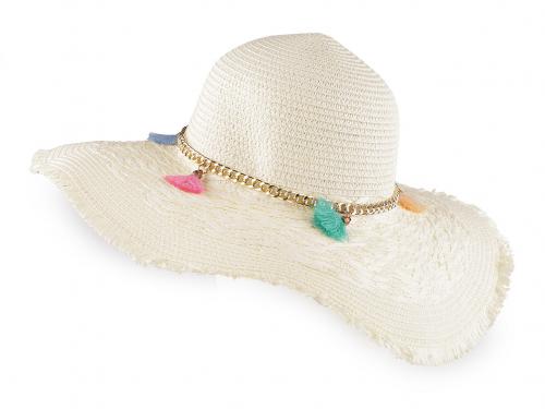 Dámský letní klobouk / slamák, barva 2 režná světlá