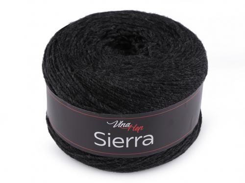 Pletací příze Sierra 150 g, barva 8 (6001) černá