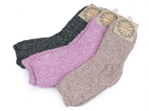 Dámské froté ponožky žíhané, barva 6 (vel. 39-42) mix