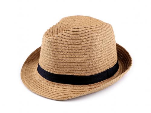 Letní klobouk / slamák unisex, barva 4 hnědá přírodní