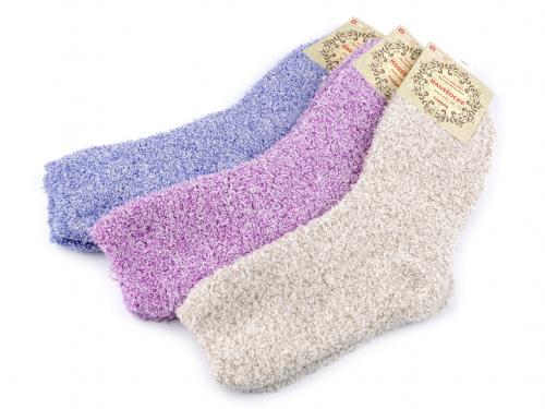 Dámské froté ponožky žíhané, barva 8 (vel. 35/38) mix
