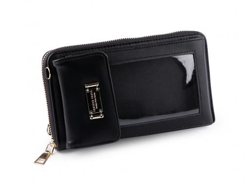 Peněženka s pouzdrem na mobil 10x18 cm, barva 4 černá