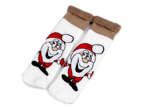 Vánoční ponožky v dárkové kouli, barva 1 (vel. 35-42) krémová nejsvět.