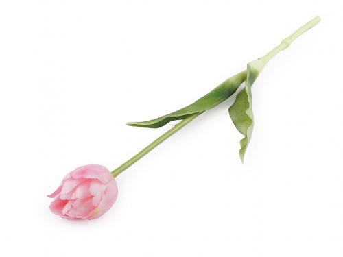 Umělý tulipán, barva 2 růžová nejsv.