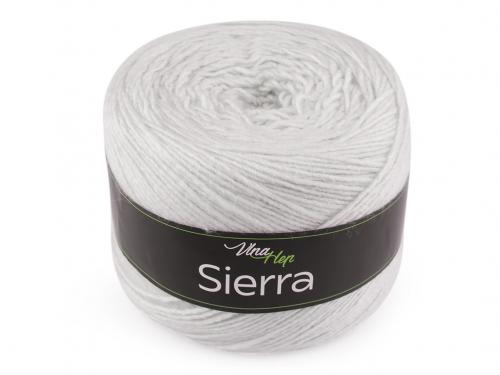 Pletací příze Sierra 150 g, barva 1 (6002) bílá přírodní