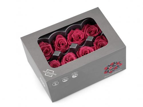 Stabilizovaná / věčná růže Ø40 mm, barva 2 růžová tmavá