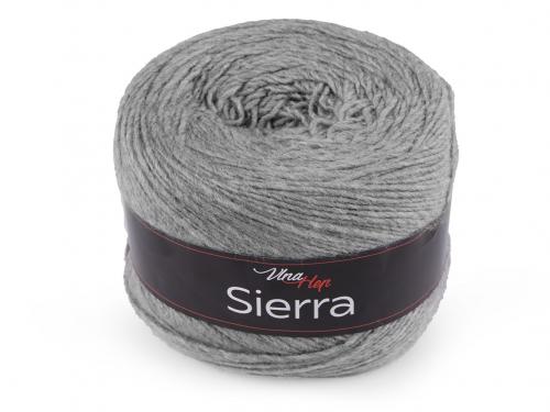 Pletací příze Sierra 150 g, barva 3 (6232) šedá