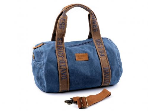 Cestovní taška jeans 40x42 cm, barva 2 modrá jeans