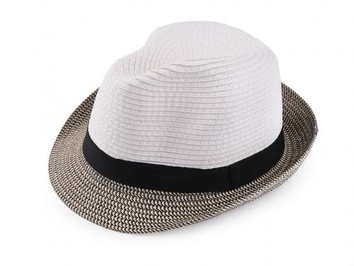 Letní klobouk / slamák unisex, barva 5 černá bílá