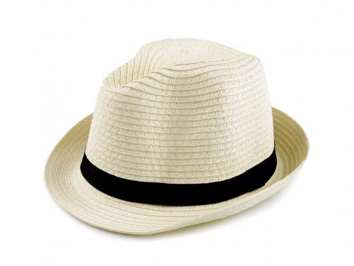 Letní klobouk / slamák unisex, barva 2 režná světlá