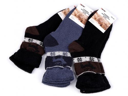 Pánské ponožky se zdravotním lemem thermo, barva 15 (vel. 43-46) mix