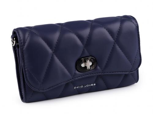 Dámská / dívčí kabelka / dokladovka prošívaná 11x20 cm, barva 3 modrá tmavá