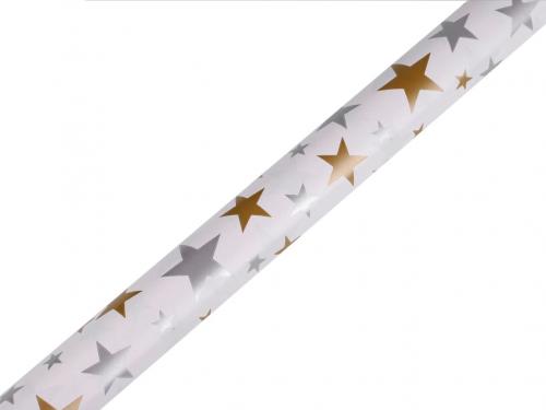 Balicí papír vánoční 0,7x2 m, barva 4 viz foto hvězdy