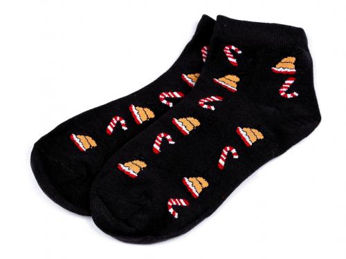 Dívčí / dámské vánoční ponožky v dárkové kouli s kovovou vločkou, barva 7 (vel. 39-42) šedá