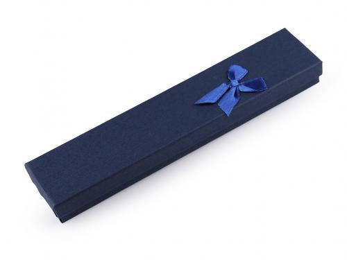 Krabička s mašličkou 4,5x21,5 cm, barva 4 modrá tmavá