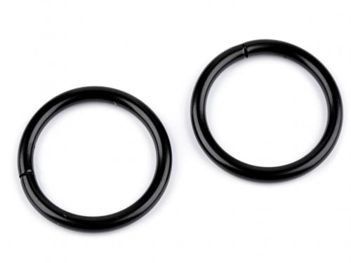 Kroužek černý Ø30 mm, barva černý lak